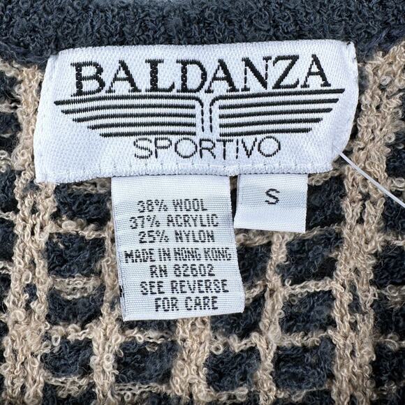 Baldanza Country Meadow Gray Sleeveless Pocket Button Closure Pattern Vest Small - Picture 3 of 7